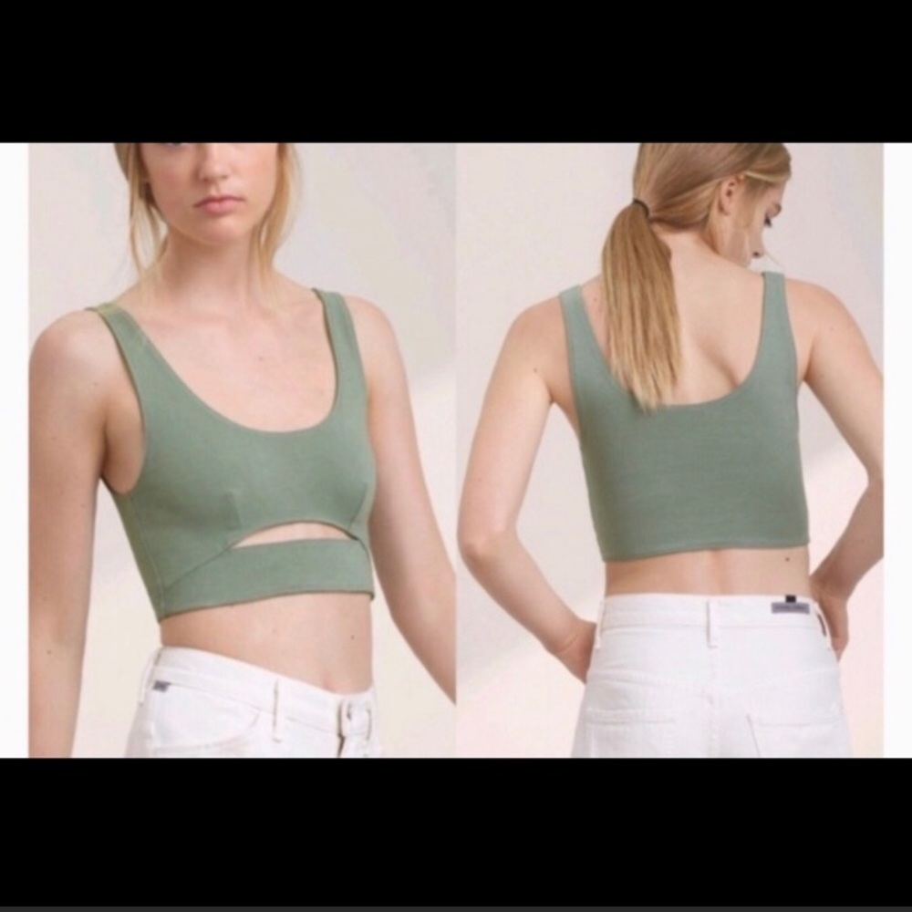 Aritzia Cropped cut out tank
